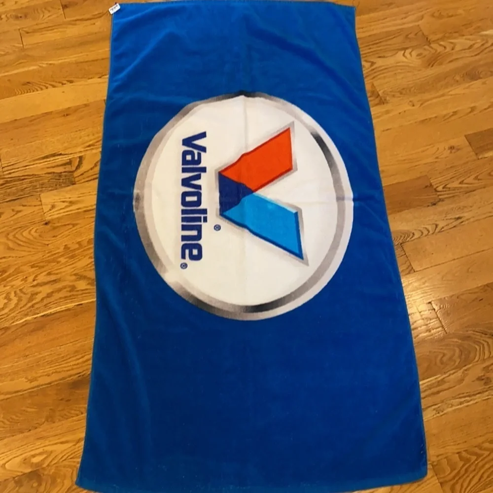 Vintage 1980's Valvoline Motor Oil Beach Towel